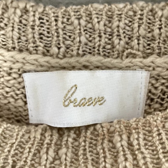 Evereve Shay Lace Up Top - Lace Up Detail - Neutral Color-Sz Medium - Picture 5 of 8